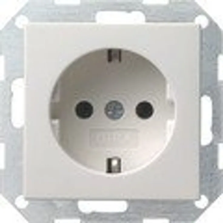 Gira 018827 Schuko Steckdose System 55, reinweiß matt