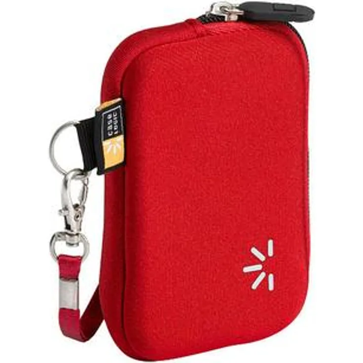 Case Logic UNZB202 Neoprene Pocket S Kameratasche (mit Handgelenksschlaufe) rot