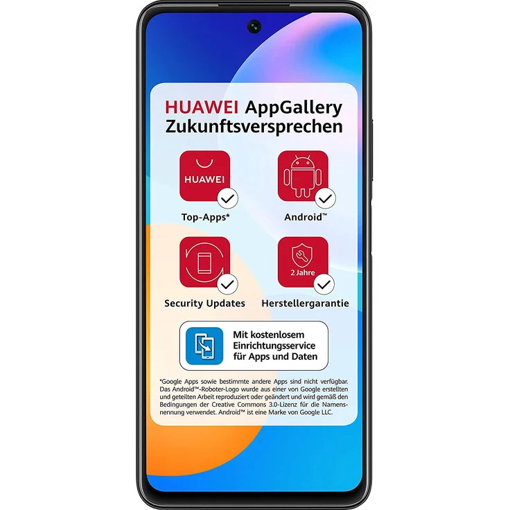 HUAWEI P smart 2021 Smartphone 16,94cm (6,67 Zoll) LC-Display, 128GB interner Speicher, 4GB RAM, Dual-SIM, Android, Midnight Black – Bild 2