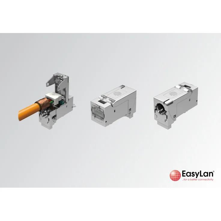 EASY CKFAK001EP - Keystone Modul RJ45 Buchse > Buchse Cat.6A