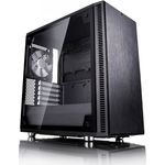 Fractal Design Define Mini C Tempered Glass, PC Gehäuse (Midi Tower mit Seitenteil aus gehärtetem Glas) Case Modding für (High End) Gaming PC, schwarz