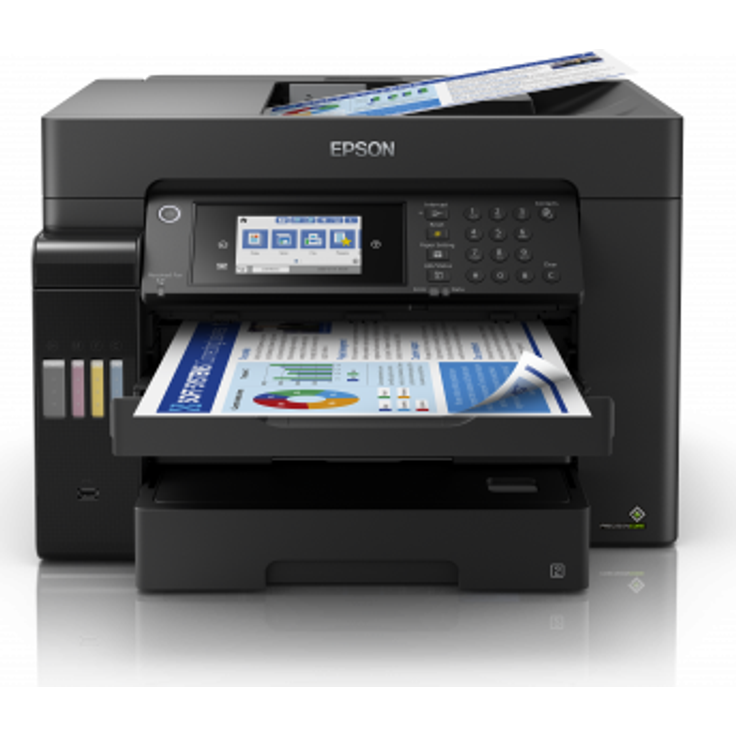 Epson EcoTank ET-16650 4-in-1 Tintenstrahl-Multifunktionsgerät (Drucker, Scanner, Kopierer, Fax) Auflösung: 4800 x 2400, USB, LAN, WLAN, Mopria, AirPrint, Cloud Print (C11CH71401) – Bild 1