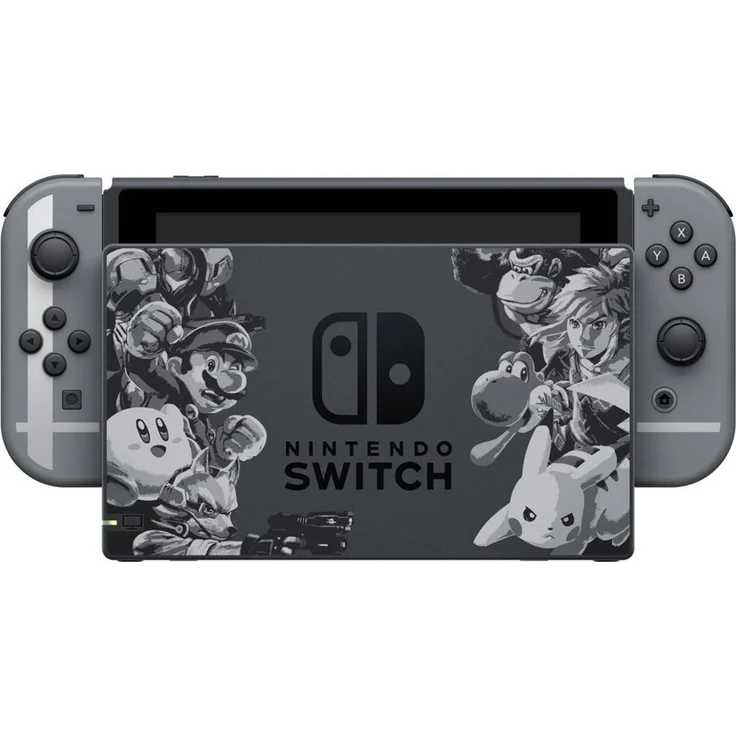 Nintendo Switch V1 Super Smash Bros. Ultimate Edition Grau 32GB Bundle inkl. Super Smash Bros. Ultimate (altes Modell) – Bild 2