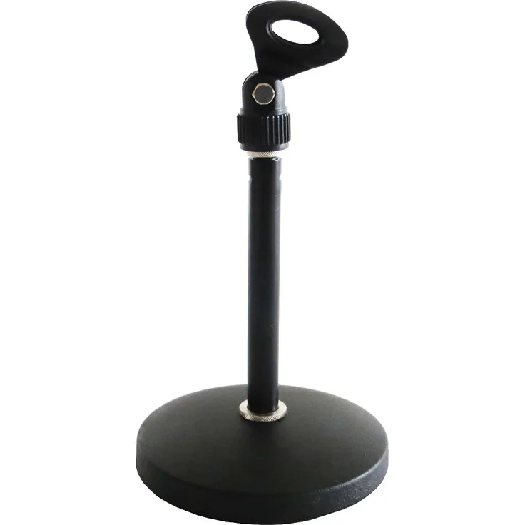 Keepdrum Mikrofonständer Tischstativ MS032 Tischmikrofon 3/8 Zoll 5/8 Zoll + universal Mikrofonklemme 