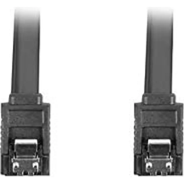 lanberg SATA-Datenkabel II (6GB-S) F-F, 30 cm, Metall, Schwarz