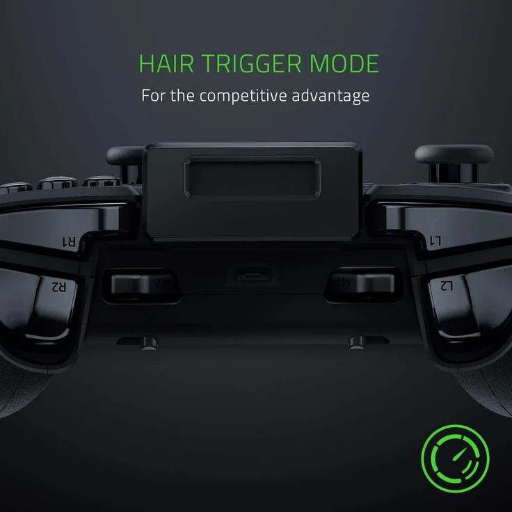 Razer Raiju - Mobile Mobiler Gaming-Controller für Android, ergonomisches Layout mit Multifunktionstasten, Hair-Trigger-Modus, verstellbare Smartphone-Halterung, Konfiguration über mobile App, schwarz (RZ06-02800100-R3M1) – Bild 2