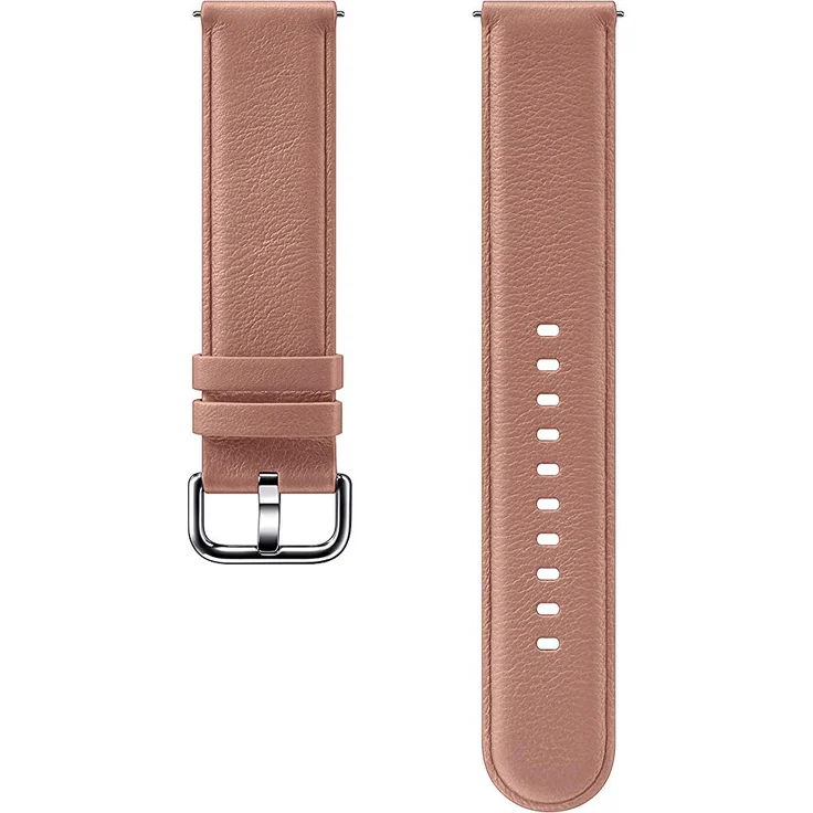 Samsung Galaxy Watch Active2 Lederarmband, Pink Gold