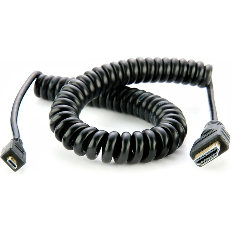 Atomos ATOMCAB014 HDMI Spiralkabel (Micro HDMI auf Full HDMI)