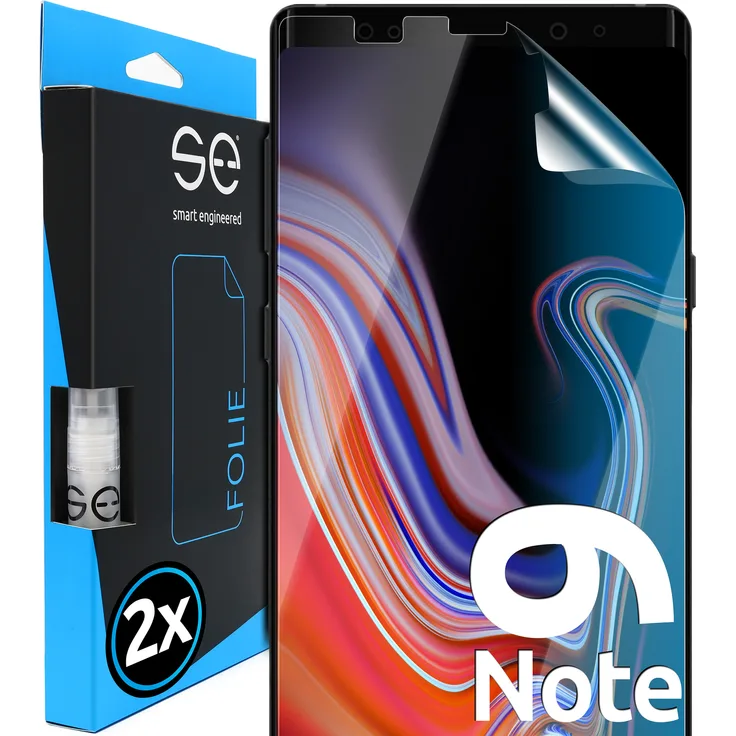 smart engineered 3D Schutzfolie, geeignet für Samsung Galaxy Note 9, Displayschutzfolie, transparent