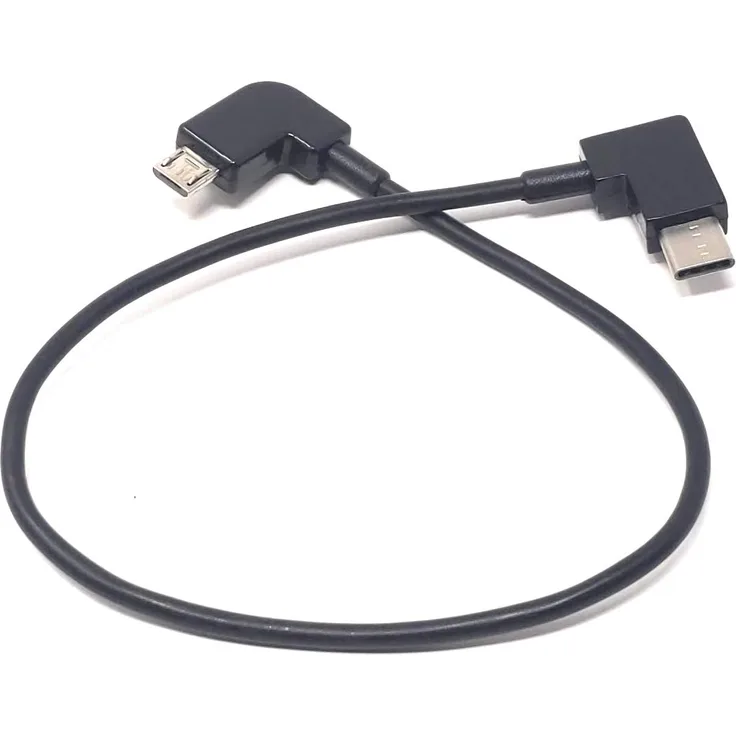 System-S USB Kabel 3.1 Typ C auf Micro USB rechts Winkel 30cm 10069061986264