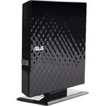 Asus SDRW-08D2S-U Lite externer Slim DVD Brenner (8x DVD±R, 6x DVD±R DL, 5x DVD-RAM, USB 2.0) inkl. Cyberlink Power2Go, Hochglanz Schwarz