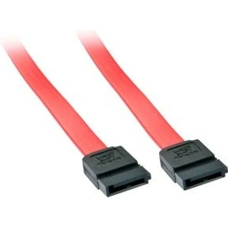 Lindy - SATA-Kabel - Serial ATA 150/300/600 - SATA bis SATA - 70cm - Rot (33325)
