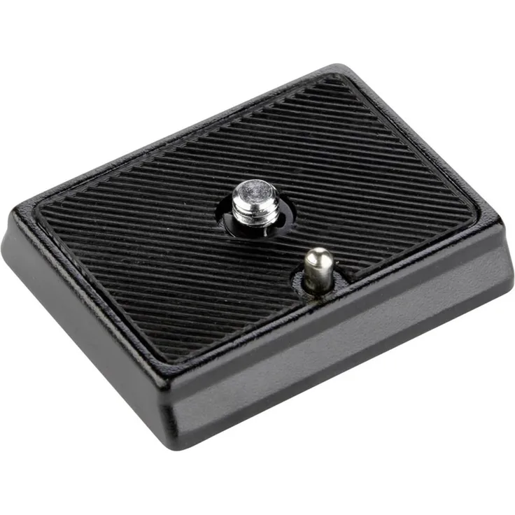 Walimex Universal Schnellwechselplatte FT-001P 1-4 Zoll Anschluß, kompatibel mit z.B. Manfrotto MA200 PL-14, 52 x 42 x 10 mm, Aluminium mit Gummierung