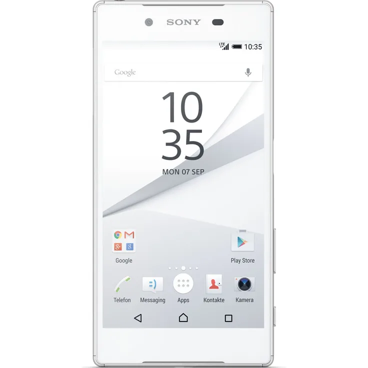 Sony Xperia Z5 Smartphone 13,21cm (5,2 Zoll) IPS-Display, 32GB interner Speicher, 3GB RAM, Android, Silber/Weiß