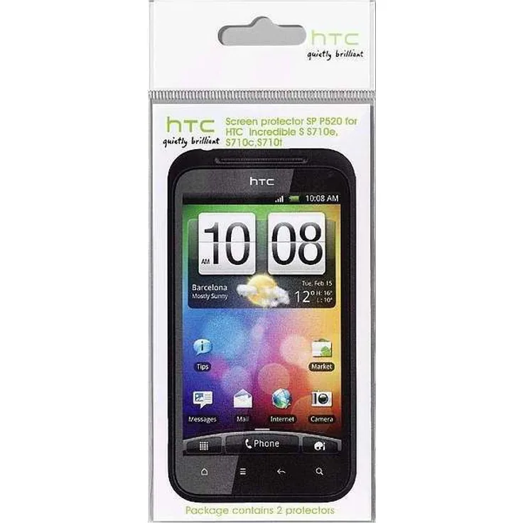 HTC SP P520 Trophy Displayschutzfolie Incredible S (2 Stück) Blister