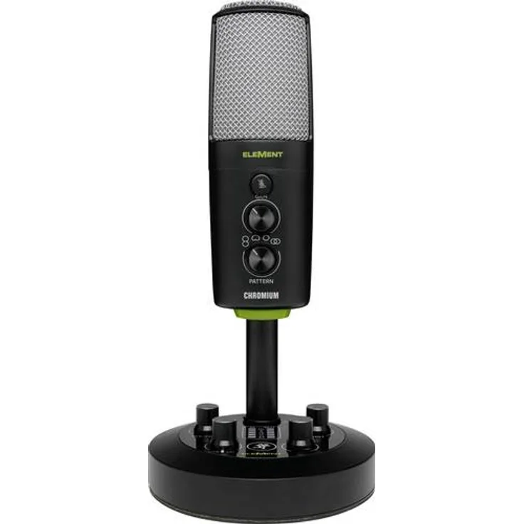 Mackie CHROMIUM USB-Studiomikrofon Metallgehäuse, Standfuß, inkl. Kabel