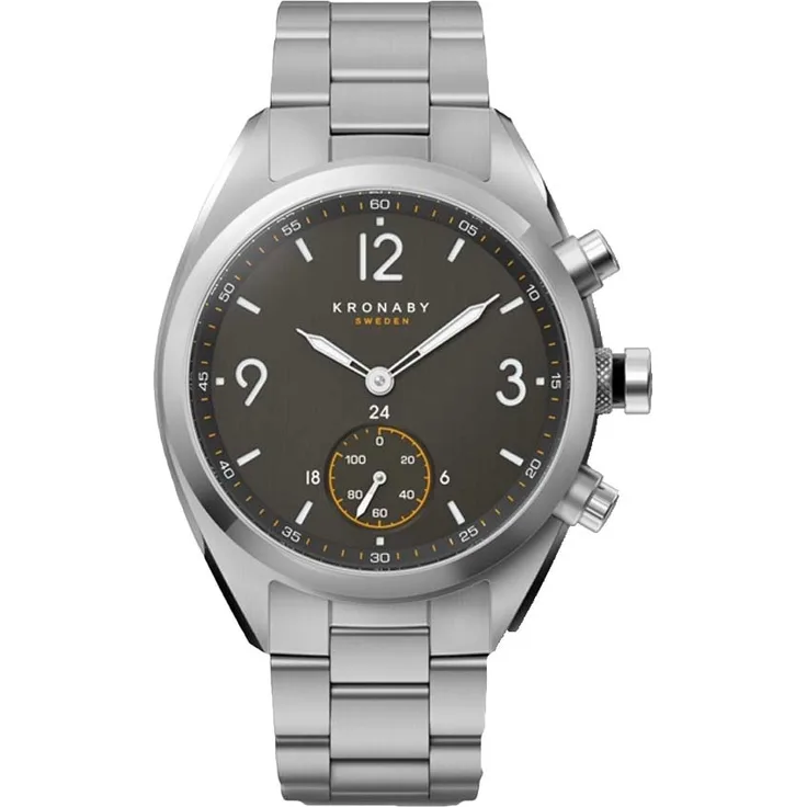 Kronaby Herren Hybrid-Smartwatch Herren, 41mm, Silber