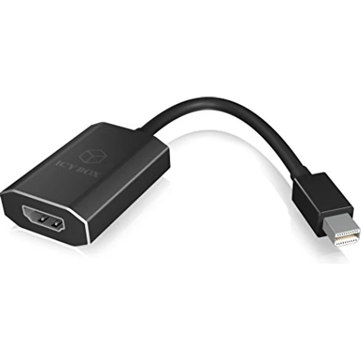 ICY BOX IB-AD506 Video-Adapter Mini DisplayPort (Stecker) zu HDMI (Buchse), 4K Ultra HD (4096x2160, 60 Hz), HDCP 2.2, Aluminium