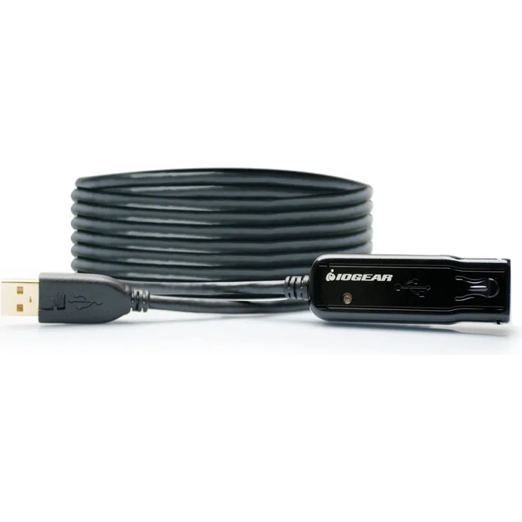 IOGEAR USB 2.0 Booster-Verlängerungskabel schwarz 39 Feet