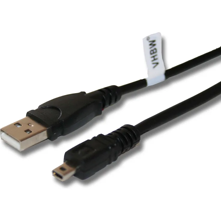 vhbw USB Kabel Datenkabel (Standard-USB Typ A) 150cm passend für Panasonic Lumix DMC-FS45, DMC-FS50, DMC-FS62, DMC-FT3 Kamera