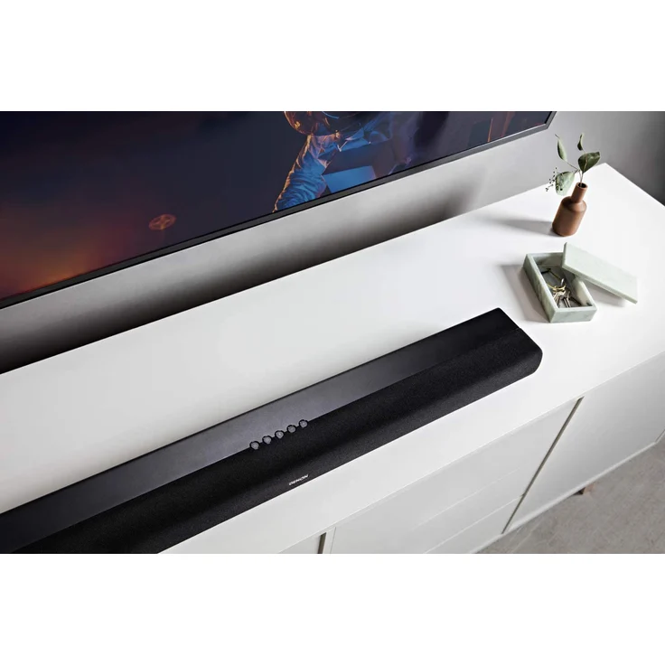 Denon DHT-S216 2.0 Soundbar mit Subwoofer, kabellos/kabelgebunden, geeignet für TV, schwarz (2019) – Bild 7
