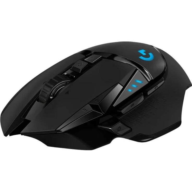 Logitech G502 LIGHTSPEED Wireless Gaming Maus, Kabellose Verbindung, USB-Anschluss, HERO 16000 DPI Sensor, RGB-Beleuchtung, Gewichtstuning, Powerplay-Kompatibel, PC-Mac - schwarz – Bild 2