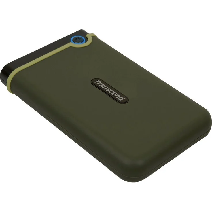 Transcend StoreJet 25M3 - Festplatte - 2 TB - extern (tragbar) - 2,5 Zoll (6,4 cm) - USB 3.1 Gen 1 - 256-Bit-AES - Military Green (TS2TSJ25M3G) – Bild 2
