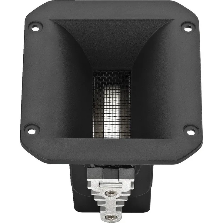MONACOR RBT-35SR High-End Bändchenhochtönerhorn-Paar, selektiert, echtes Bändchen mit Neodym-Magnetsystem und Übertrager, 12 W, 7 Ohm, 2 Stück, in Schwarz