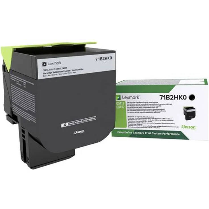 Lexmark Toner CS/CX 417,517 Return Cartridge 71B2HK0 Original Schwarz 6000 Seiten