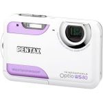 Pentax Optio WS80 Digitalkamera (10 Megapixel, 5-fach opt. Zoom, 6,9 cm (2,7 Zoll) Display, 1.5m wasserdicht, staubdicht) weiß-purple