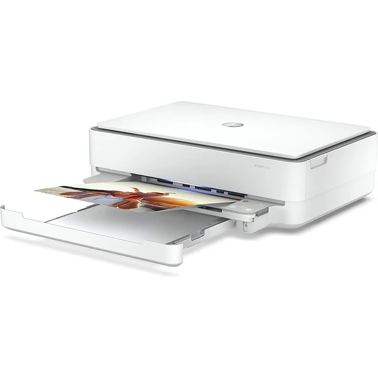 HP Envy 6020 (3-in-1) Multifunktionsdrucker - (Thermal Inkjet) Farbe, Druckgeschwindigkeit: 10 s/w, 7 Farbe, Auflösung: 1200 x 1200, USB, WLAN, AirPrint, Mobile Print (5SE16B) – Bild 3