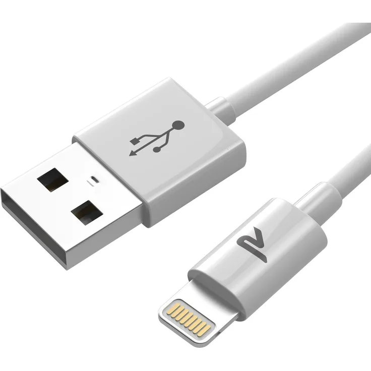 Rampow Lightning Kabel - iPhone Ladekabel - Apple MFi Zertifiziert - iPhone Kabel Kompatibel mit iPhone XS, iPhone XR, iPhone X, iPhone 8, iPhone 7, iPhone 6, iPad - iOS 12 - 1 Meter - Weiß