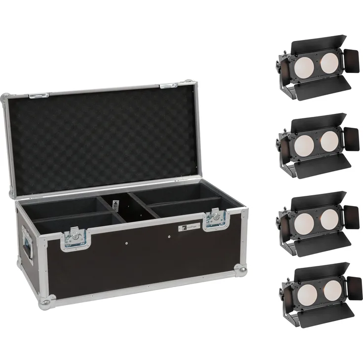 Eurolite Set 4x LED CBB-2 WW-CW Fairlight + Case