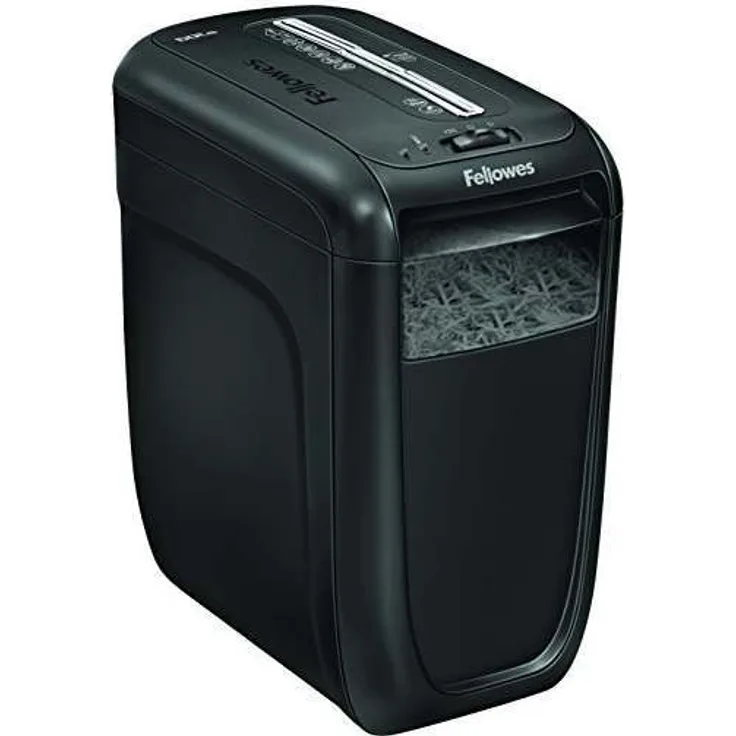 Fellowes Aktenvernichter Powershred 60Cs, Partikelschnitt (P-4), 10 Blatt, für Zuhause - Home Office, mit patentierter SafeSense Technologie
