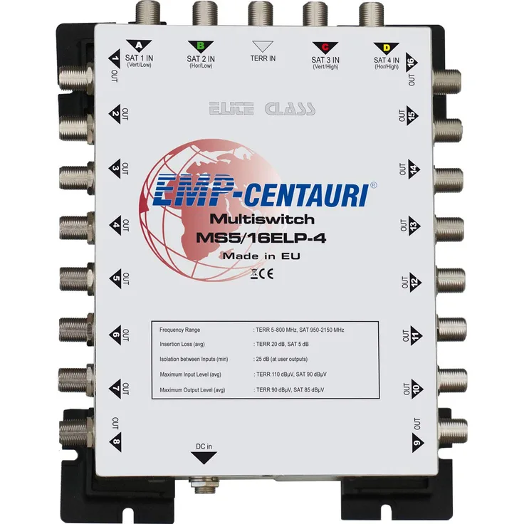 Multiswitch 5in-16out (13-18 V, 0-22 kHz) standalone