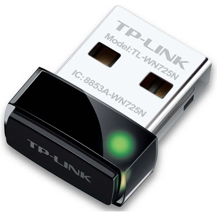 TP-Link TL-WN725N Nano WLAN USB Adapter (bis zu 150 Mbit/s, Nano Größe, Soft AP, geeignet für Windows 10/8.x/7/XP, Mac OS 10.9-10.13, Linux) schwarz