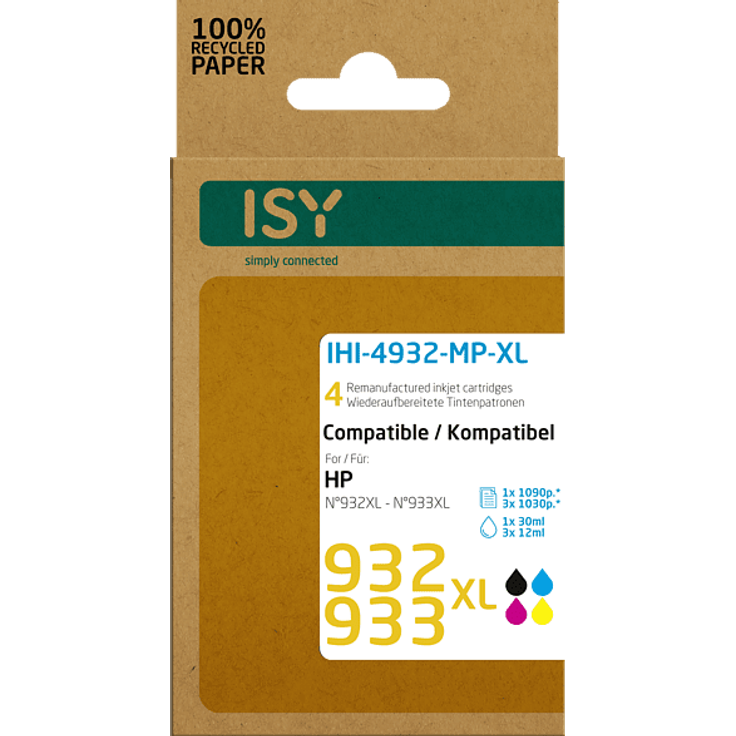 ISY IHI-4932-MP-XL Tintenpatrone Mehrfarbig