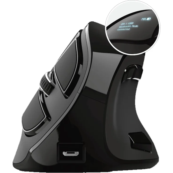 Trust Voxx Rechargeable Ergonomic Wireless Mouse, USB-Bluetooth (23731)
