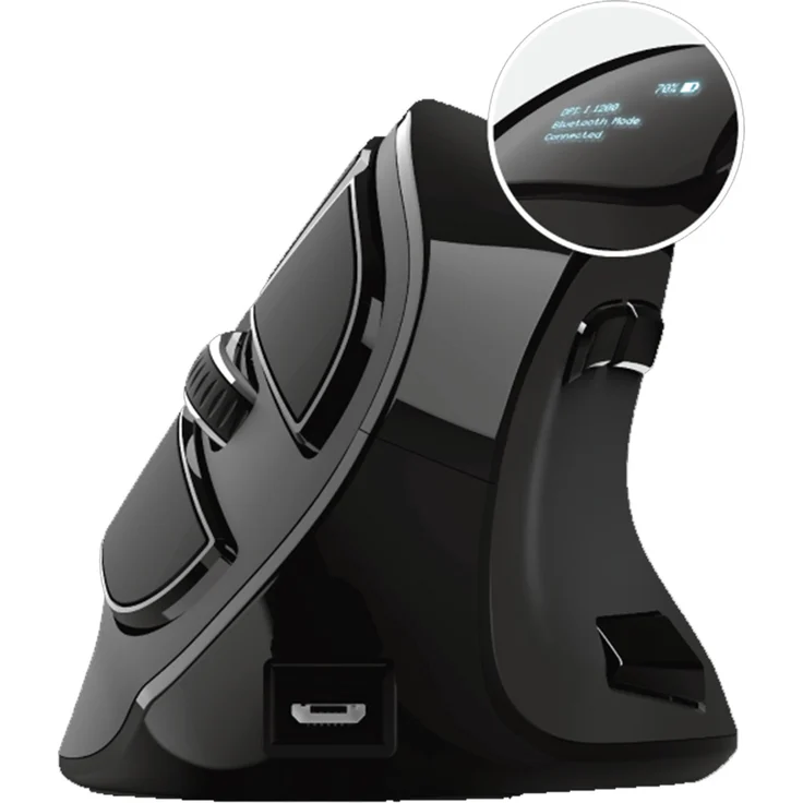 Trust Voxx Rechargeable Ergonomic Wireless Mouse, USB-Bluetooth (23731) – Bild 1