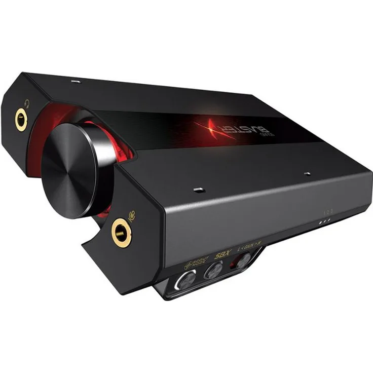 CREATIVE Sound BlasterX G5 Externe Soundkarte (7.1 Surround-HD-Audio, Kopfhörerverstärker für Windows PC, Mac und PS4) schwarz