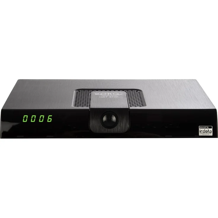 Xoro HRT 8720 HEVC DVB-T-T2 Receiver HDMI, H.265, kartenloses Irdeto-Zugangssystem für freenet TV, Mediaplayer, PVR Ready, USB 2,0, 12V Schwarz – Bild 1
