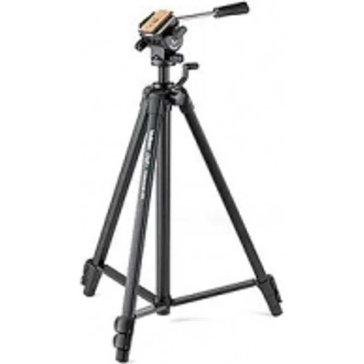 Velbon Videomate 438-F Aluminium Dreibein-Stativ inkl. PH-248 Kopf (Höhe 153,5 cm, Belastbarkeit 2 kg)