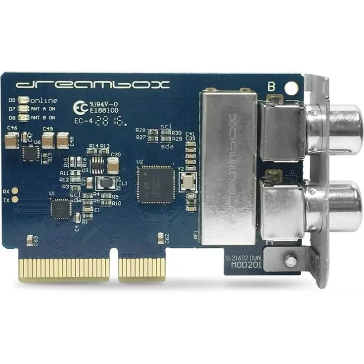 Dreambox DVB-C-T2 Dual Tuner (geeignet für DM Series) silber