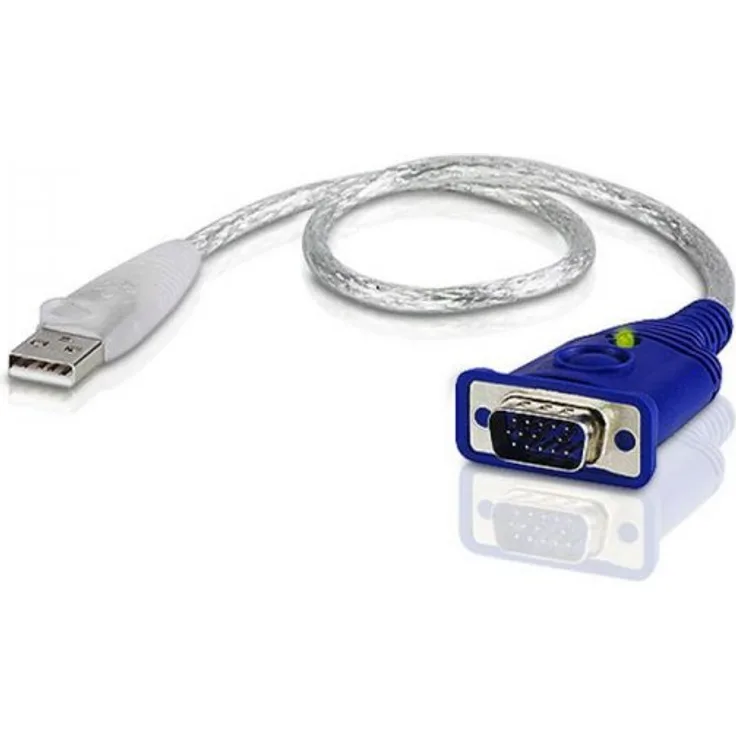 ATEN 2A-130G - VGA-EDID-Emulator - HD-15 (M) - USB Typ A (M) - 35 cm - weiß