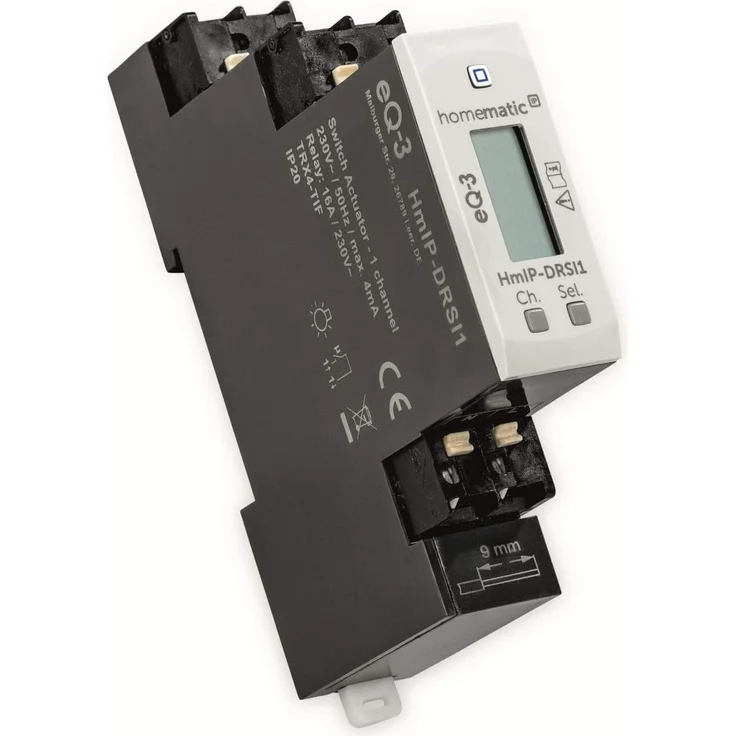 Homematic IP Schaltaktor für Hutschienenmontage – 1-fach (HmIP-DRSI1) – Bild 1