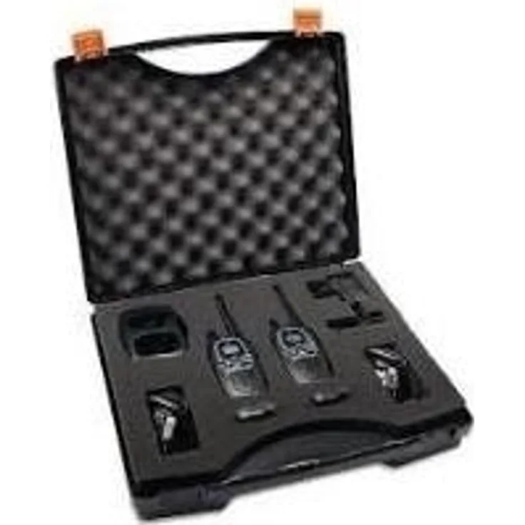Midland G7 Pro PMR446 und LPD-Funkgeräte 2er Kofferset, AL205.S2, mit VIBRACALL- und Freisprechfunktion, inkl. Duostandlader und MA 24 L Headsets
