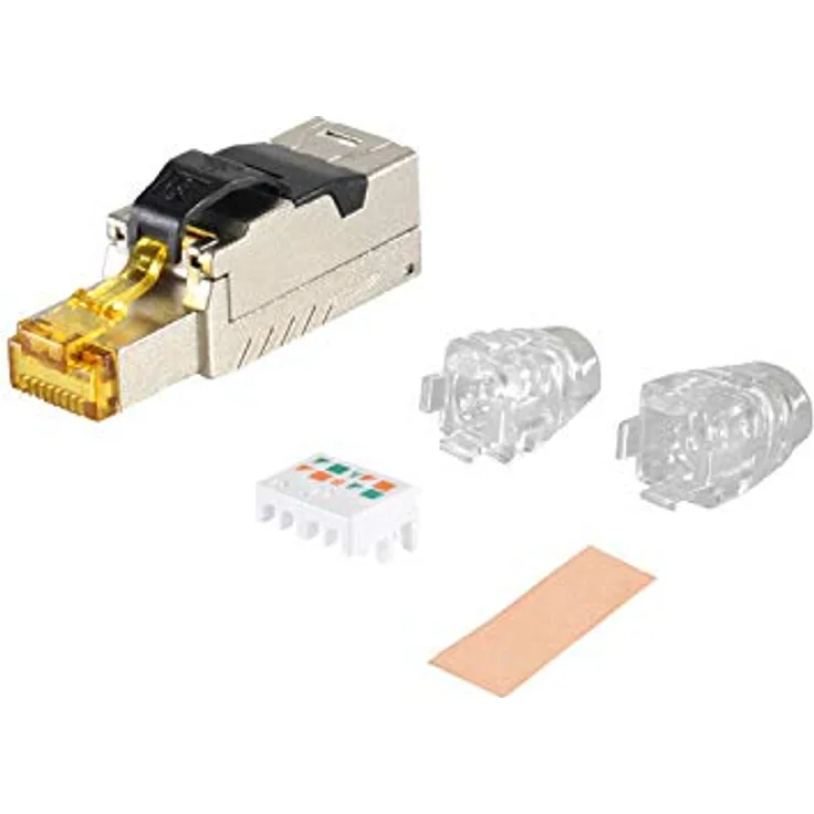S-CONN maximum connectivity cat. 8.1 feldkonfektionierbarer Metall-Stecker
