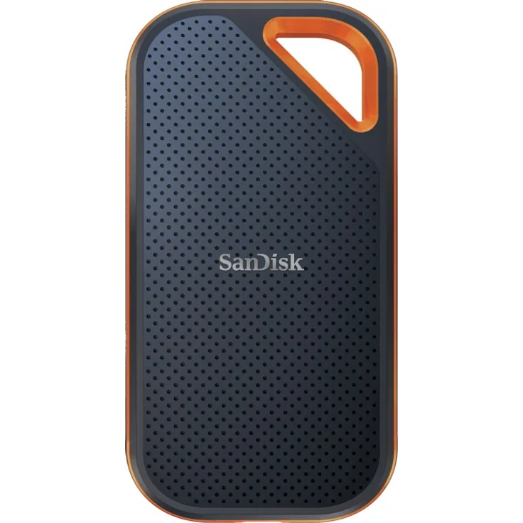 SanDisk Extreme PRO Portable V2 - Solid-State-Disk - 4 TB - extern (tragbar) - USB 3.2 Gen 2x2 - 256-Bit-AES (SDSSDE81-4T00-G25)
