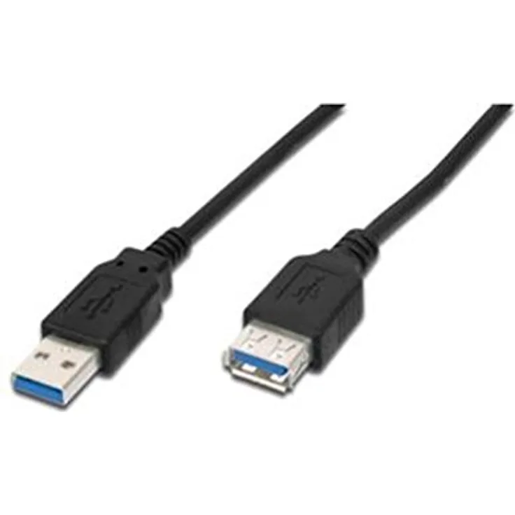 Planet DIGITUS - USB-Verlängerungskabel - 9-polig USB Typ A (M) - 9-polig USB Typ A (W) - 1.8 m (USB 3.0) - geformt - Schwarz (AK-300203-018-S)