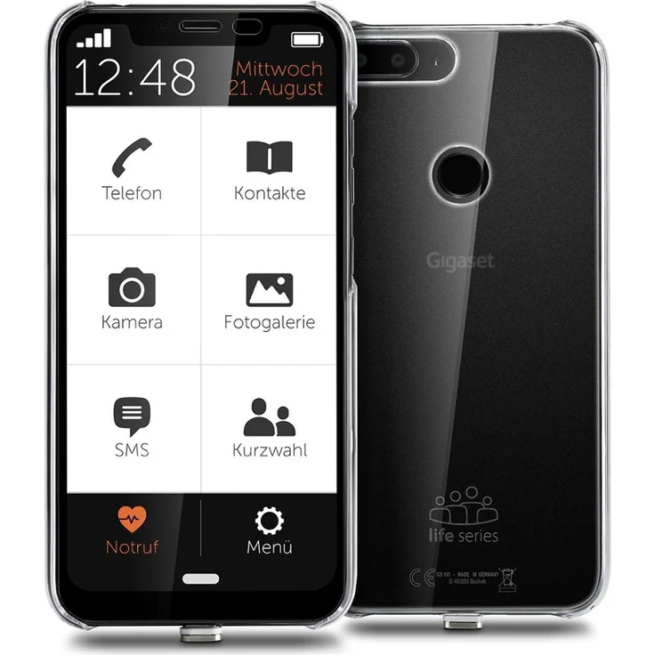 Gigaset GS195 Life Series Smartphone 6,18 cm (6,18 Zoll) IPS-Display, 32GB interner Speicher, 2GB RAM, Dual-SIM, Schwarz – Bild 4